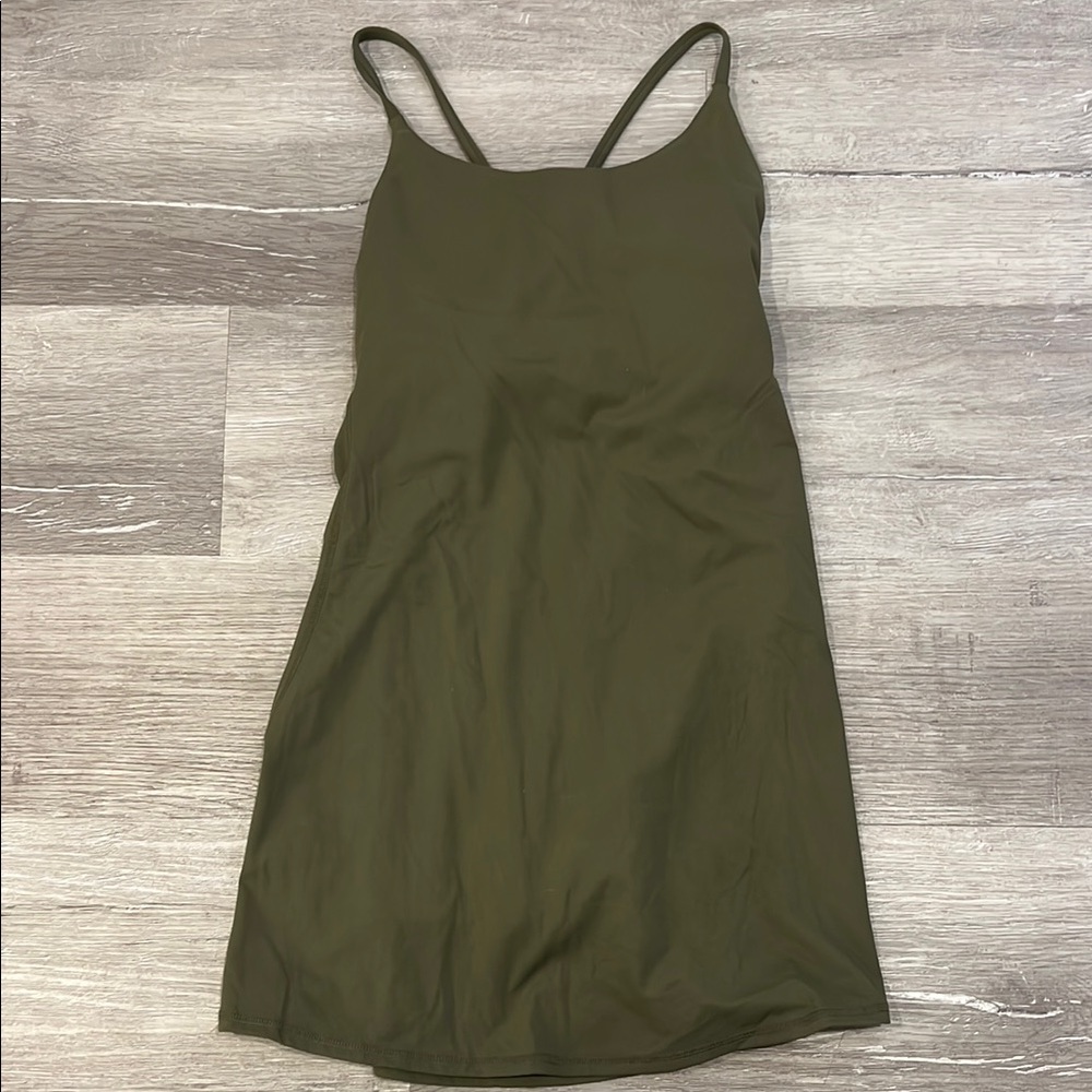 Olive Green Active Dress